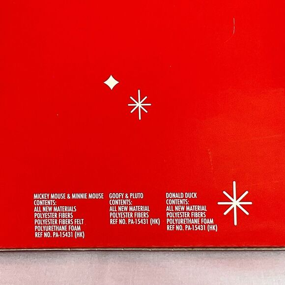 Disney Retro Plaid Fleece Plush Collector Set of 5 Fab 5 Mickey Mouse New - Picture 10 of 12